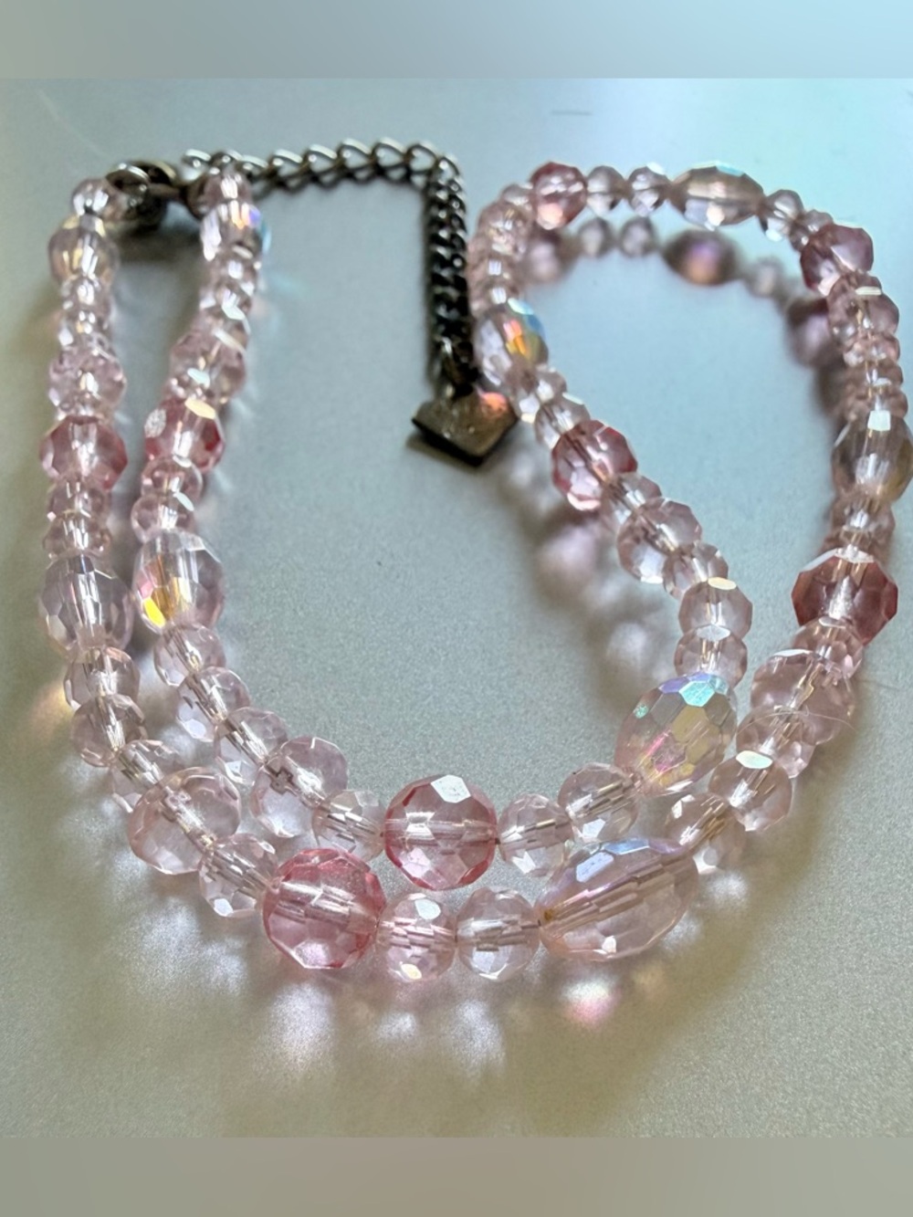 🌷Delicate Genuine Pink Australian Crystal Necklace